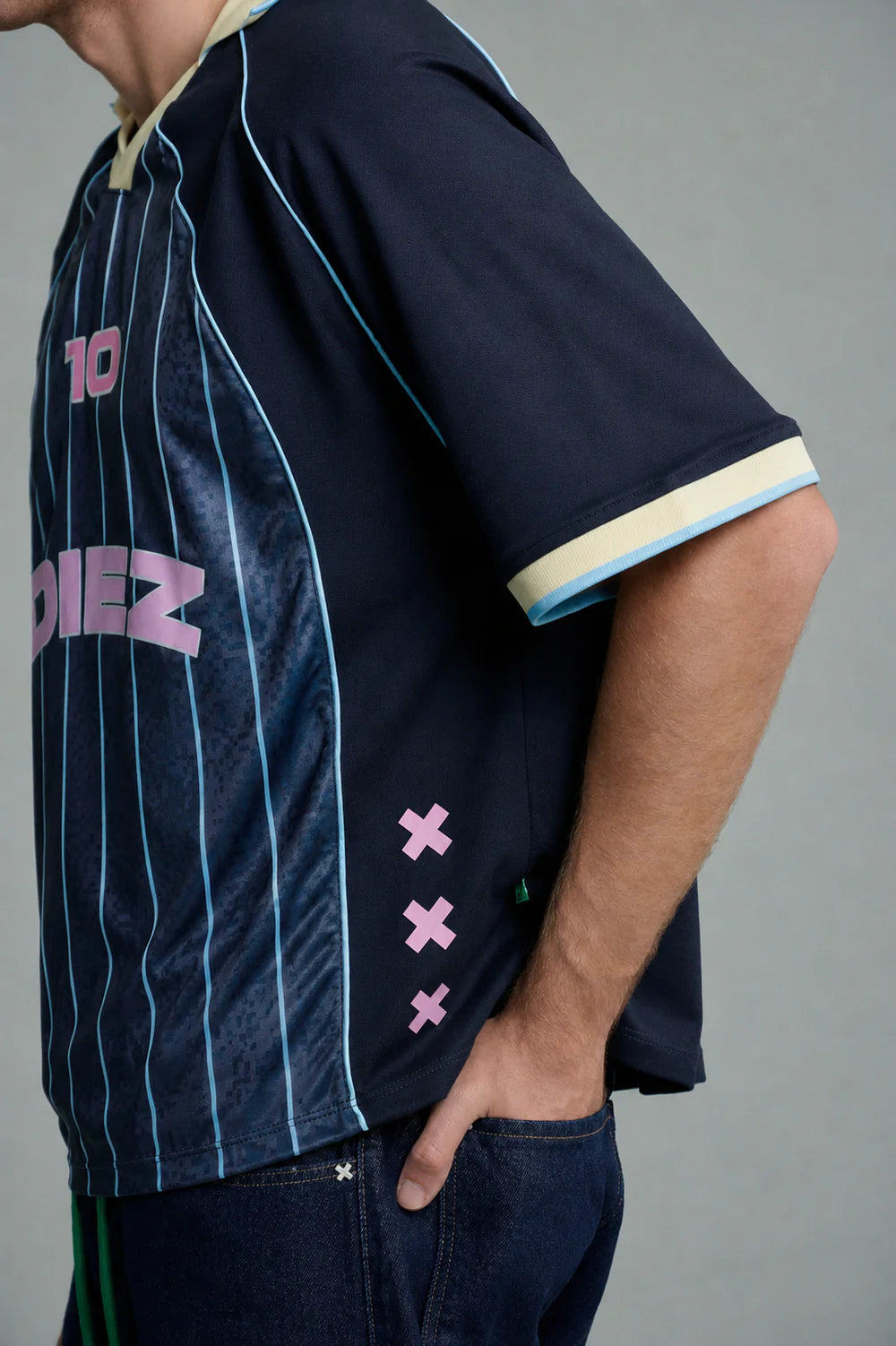 Diez Camiseta Fútbol Azul