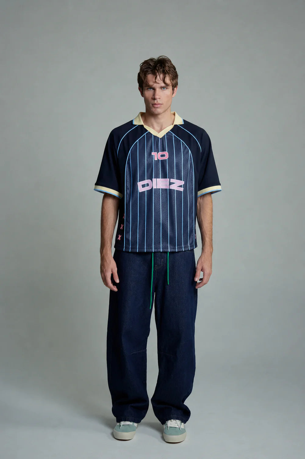 Diez Camiseta Fútbol Azul