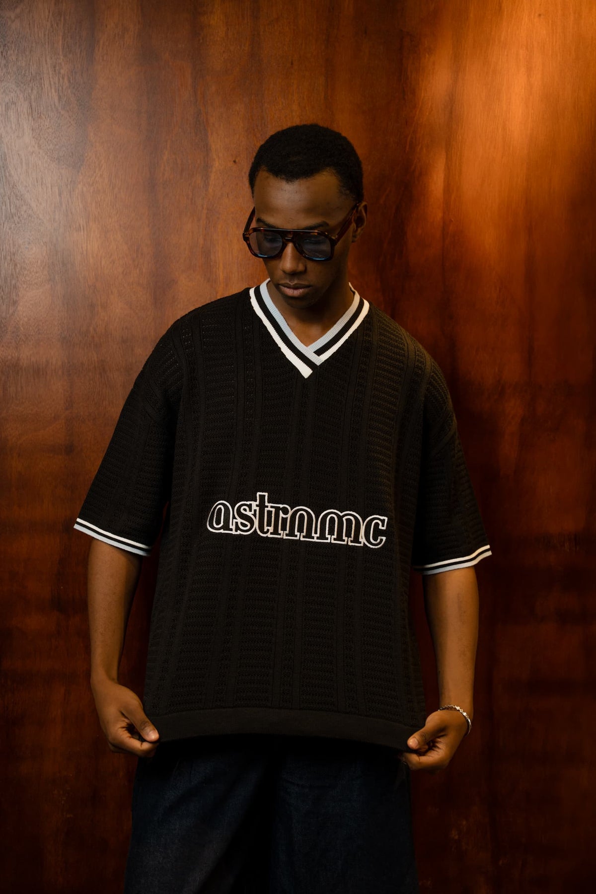 Astronomic Knit Jersey Marina - Negro