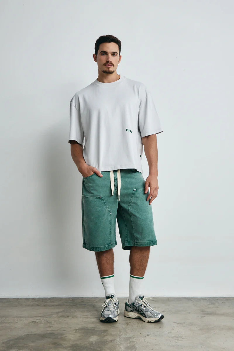 Diez Camiseta Boxy Fit Oversized X Gris