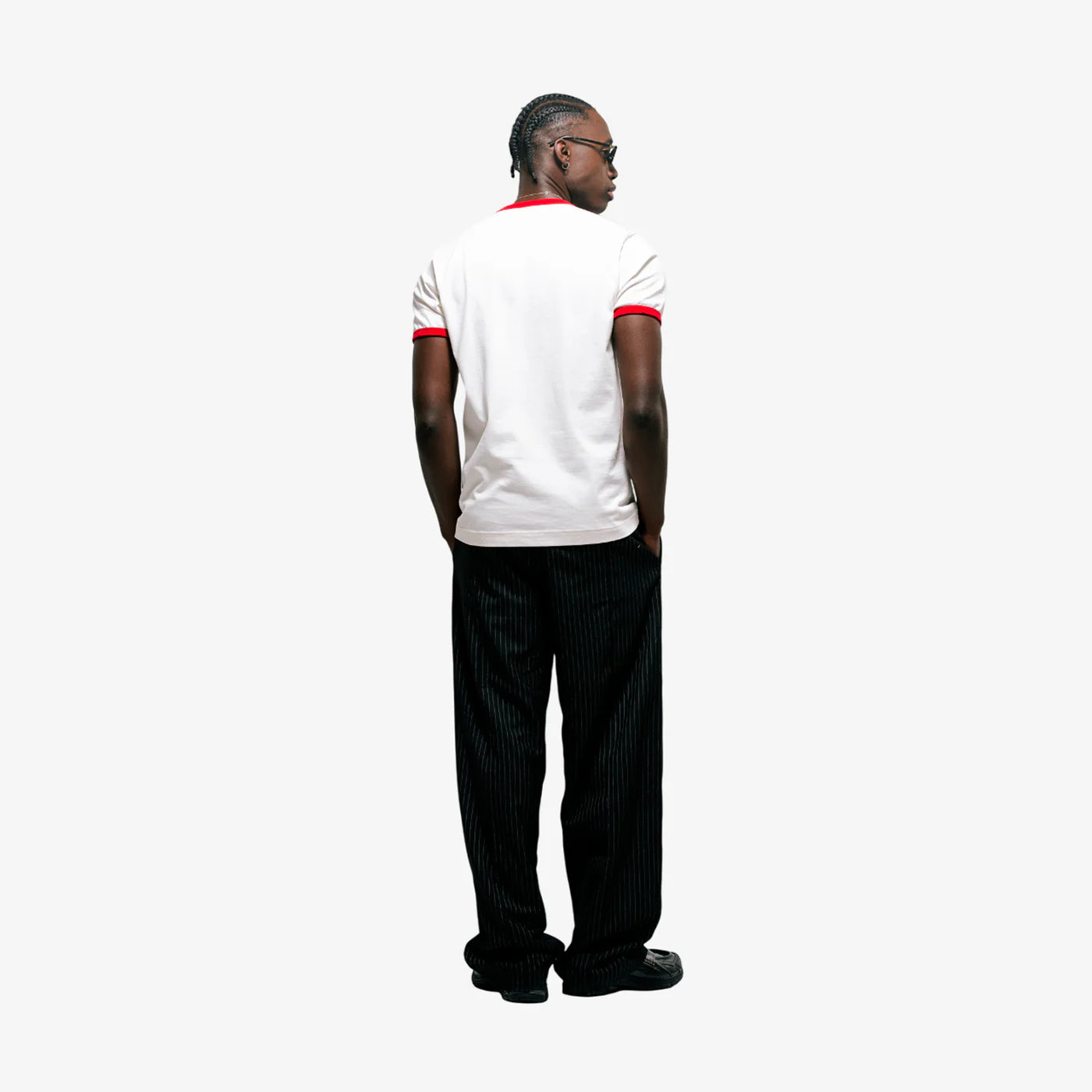 Monoic Camiseta Tutto Benne Ringer Fit - Blanco Hueso