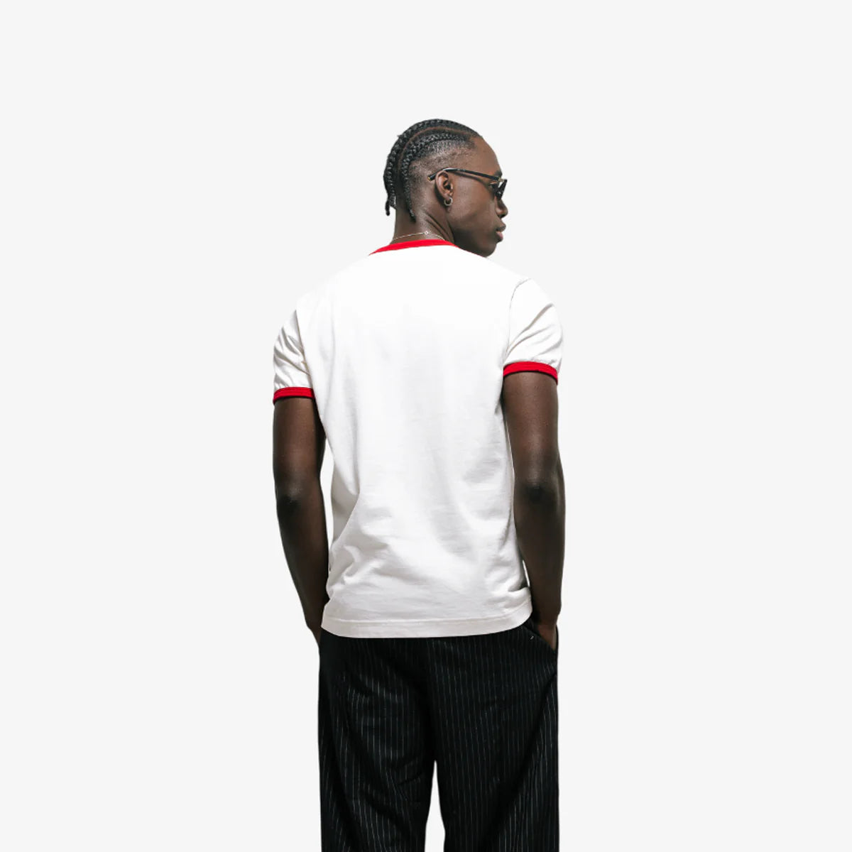 Monoic Camiseta Tutto Benne Ringer Fit - Blanco Hueso
