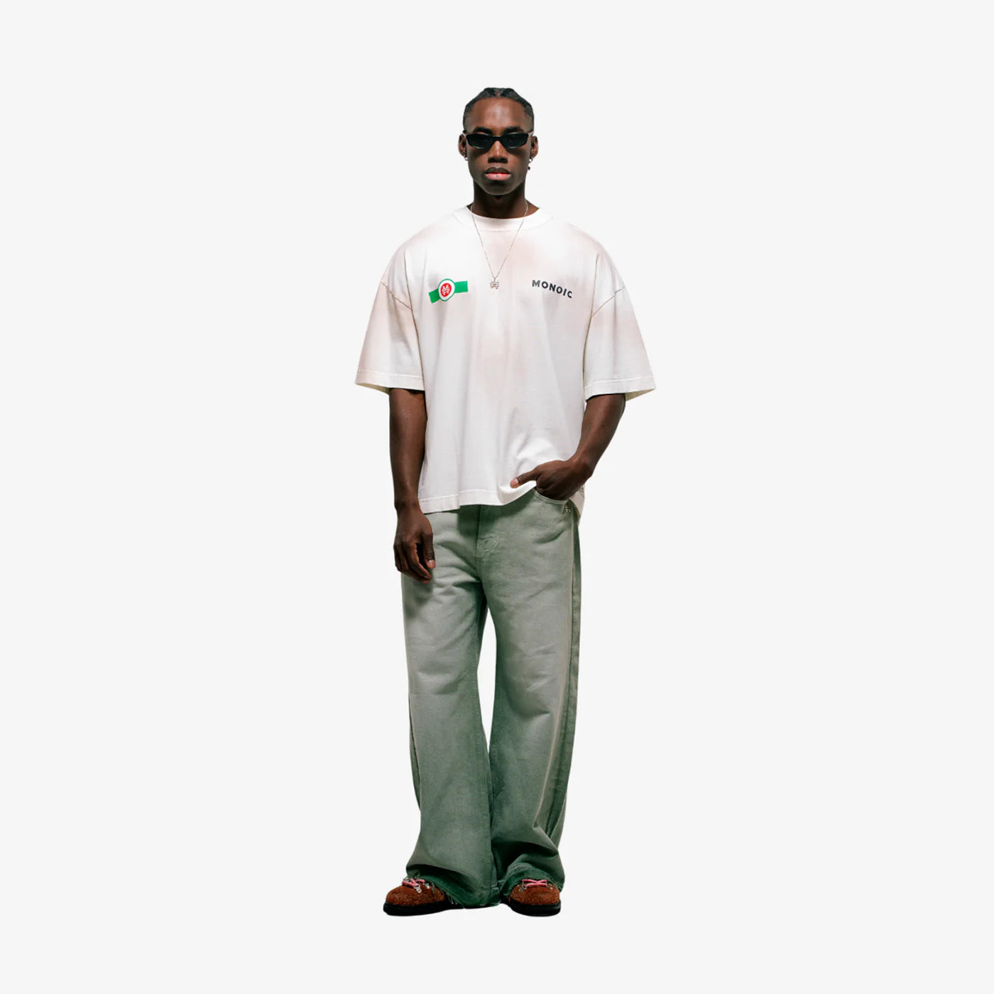Monoic Camiseta Boxy Fit Martini - Blanco Hueso