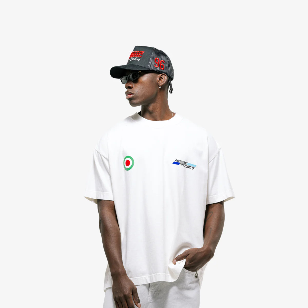 Monoic Camiseta Oversized Vespa - Blanco Hueso