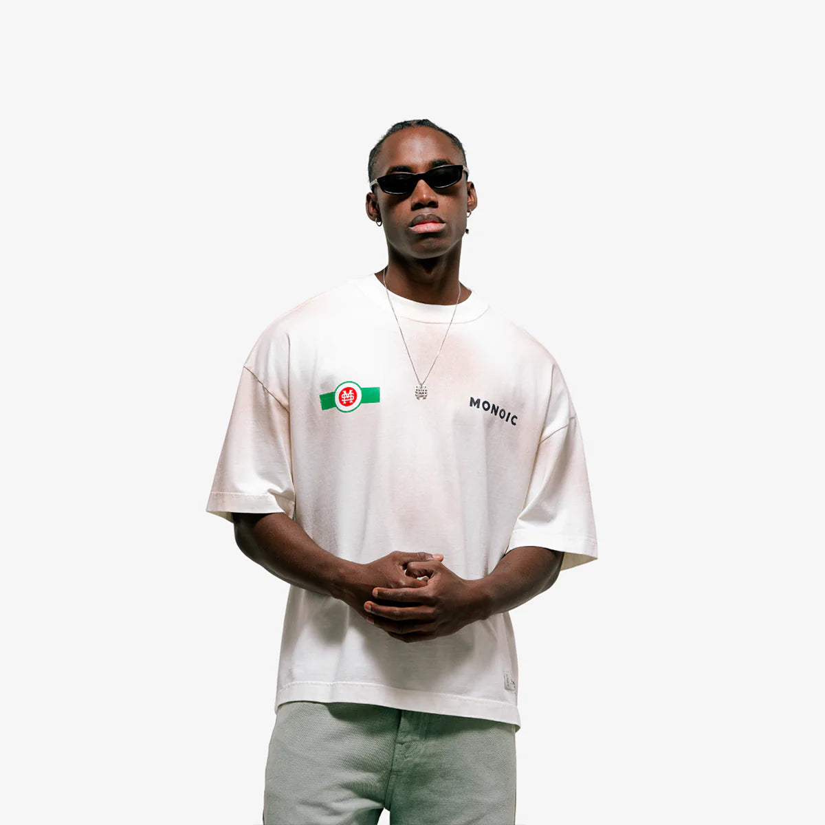 Monoic Camiseta Boxy Fit Martini - Blanco Hueso