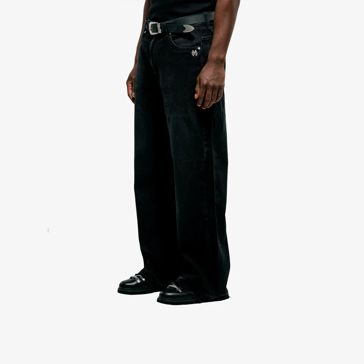 Monoic Flared Pants - Negro Desgastado