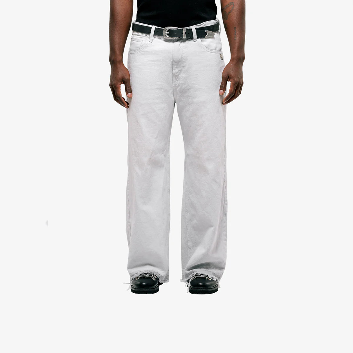 Monoic Flared Pants - Gris Claro Desgastado