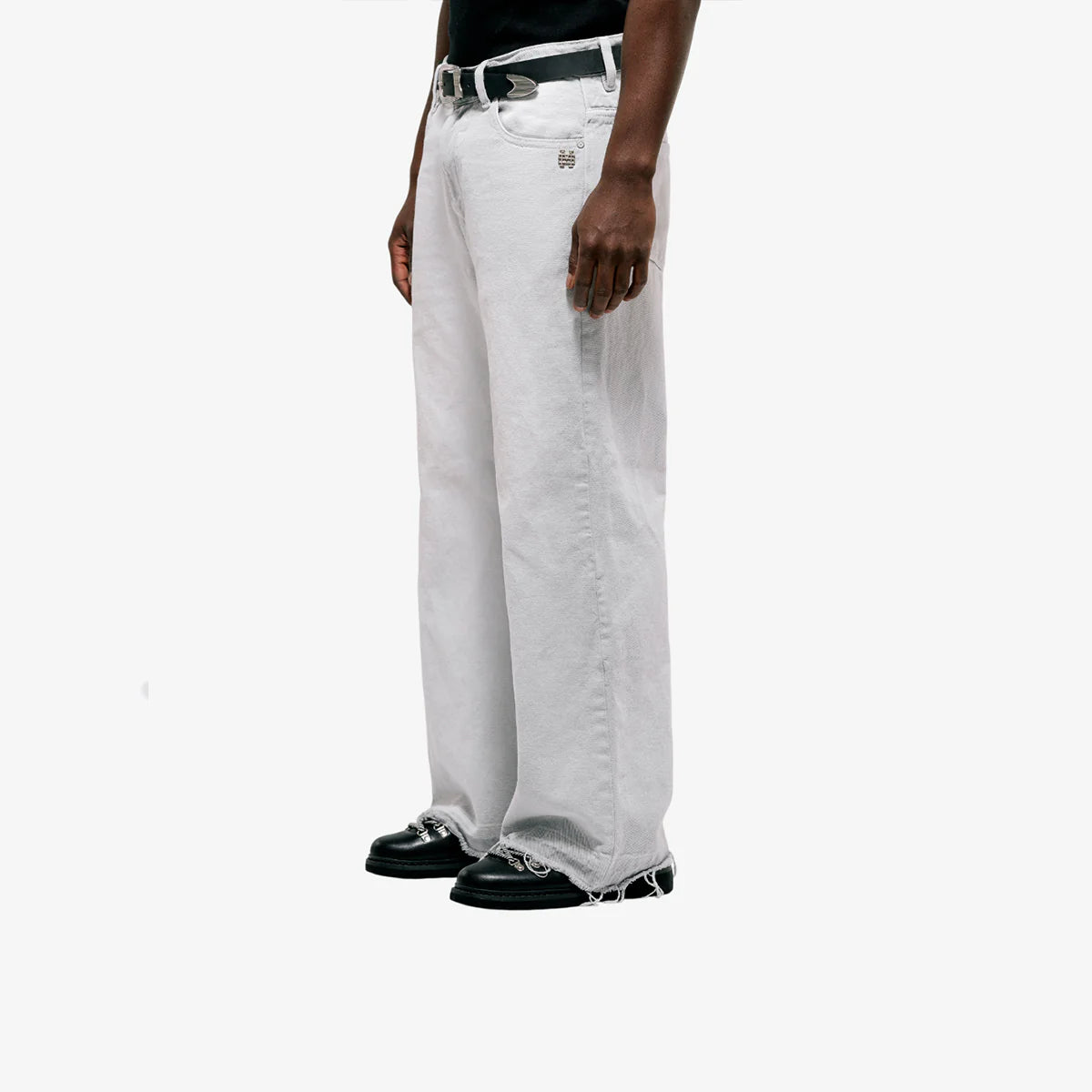 Monoic Flared Pants - Gris Claro Desgastado
