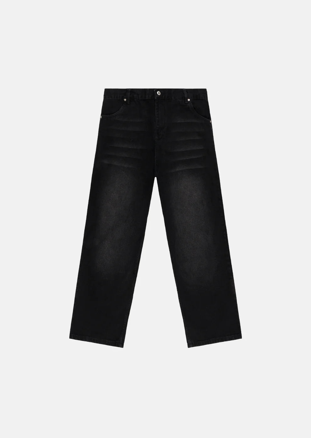 Astronomic Wide fit Jean - Negro Desgastado