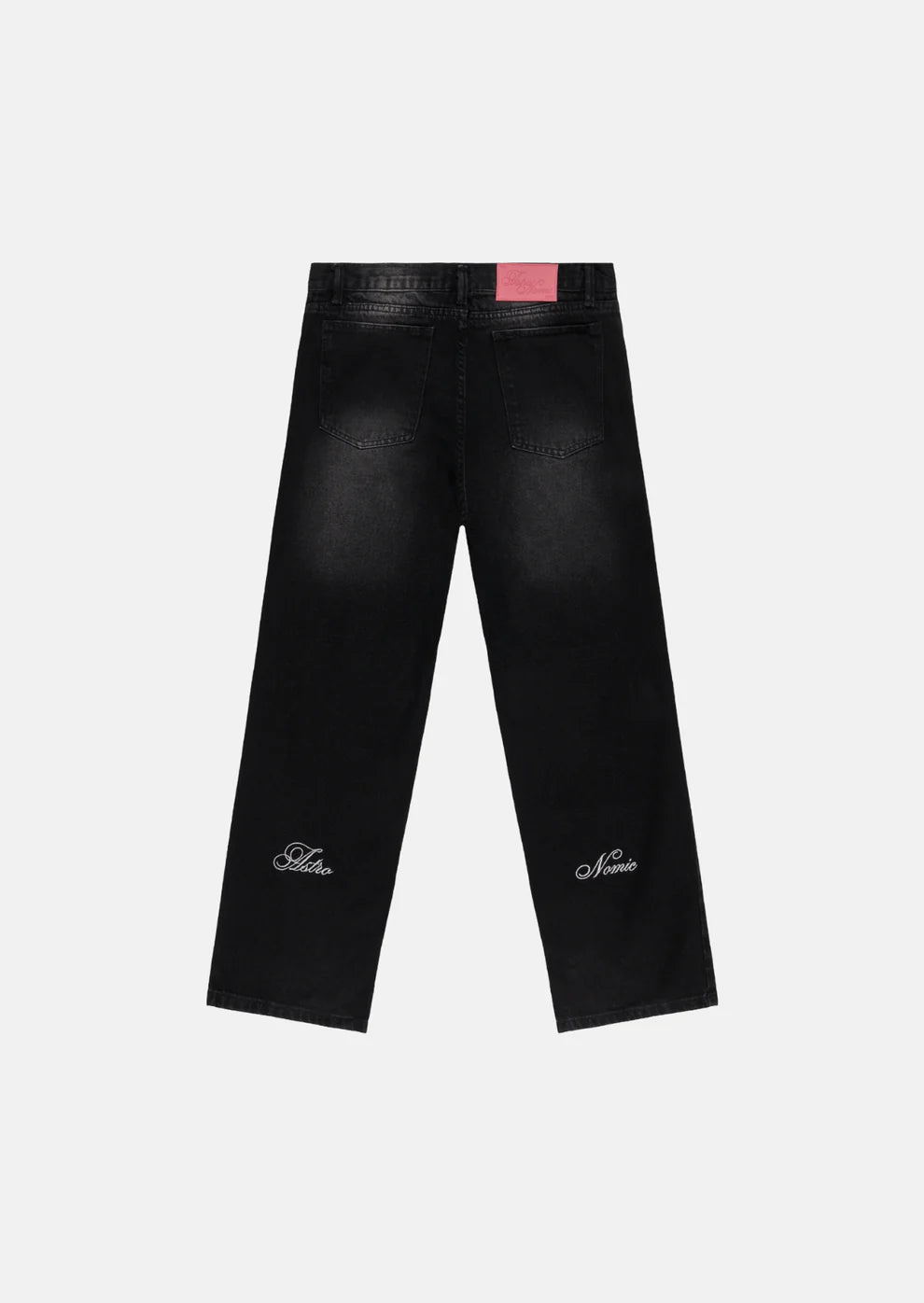 Astronomic Wide fit Jean - Negro Desgastado