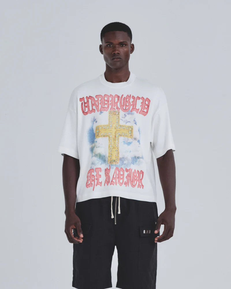 Undergold Holy State The Savior Boxy Fit Tshirt White