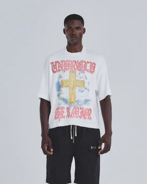 Undergold Holy State The Savior Boxy Fit Tshirt White