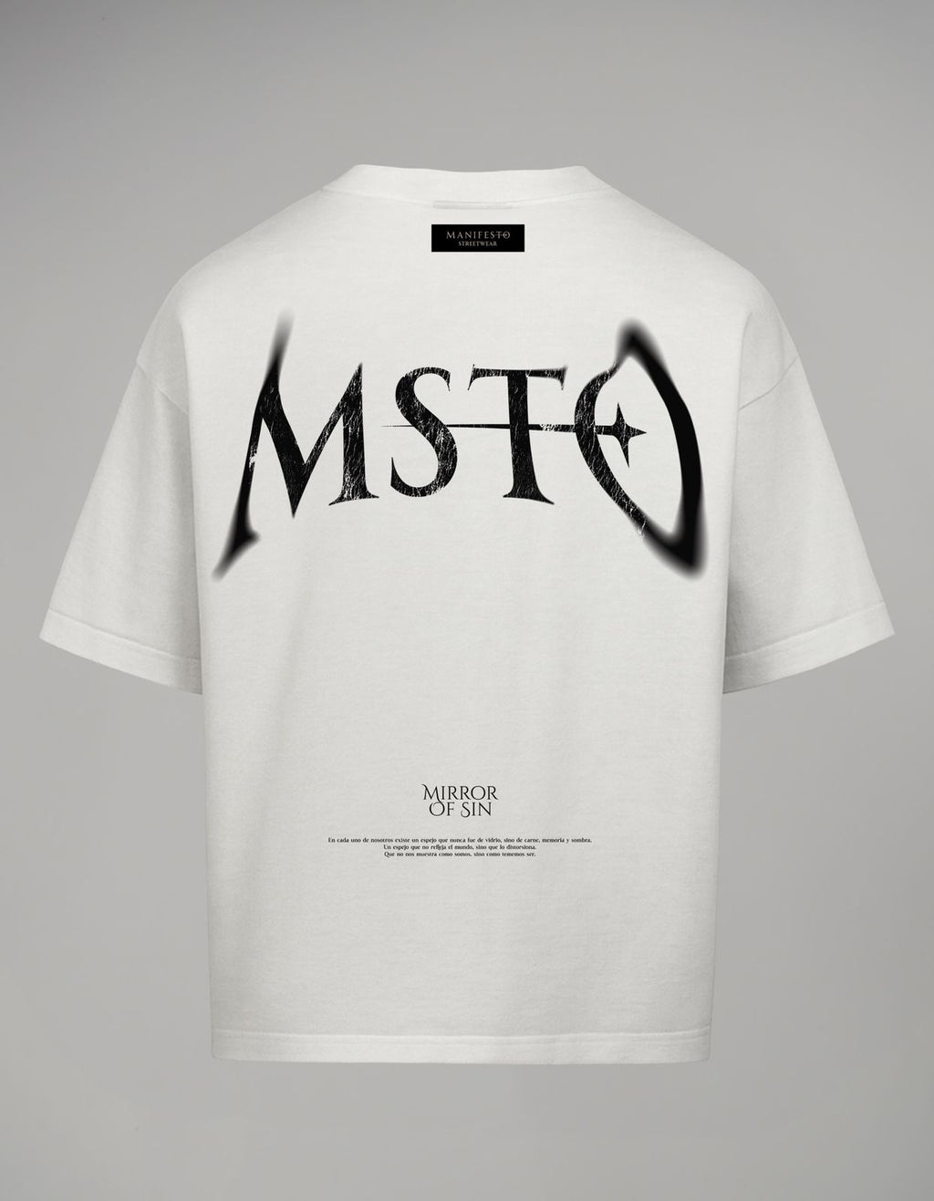 Manifesto Camiseta oversize básica mof cruda