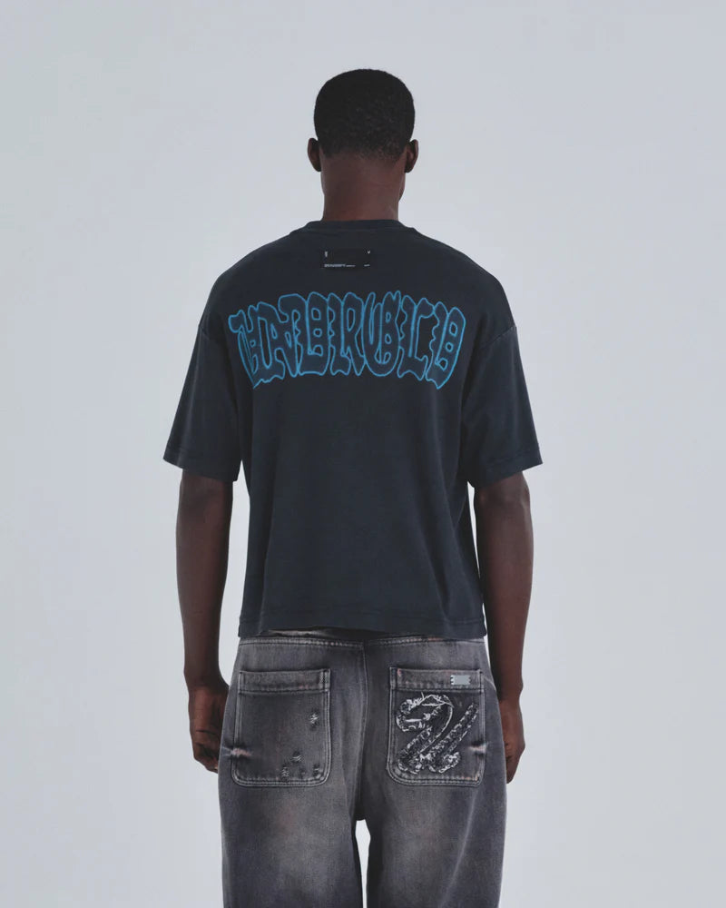 Undergold Holy State Divinity Boxy Fit Tshirt Vintage Black
