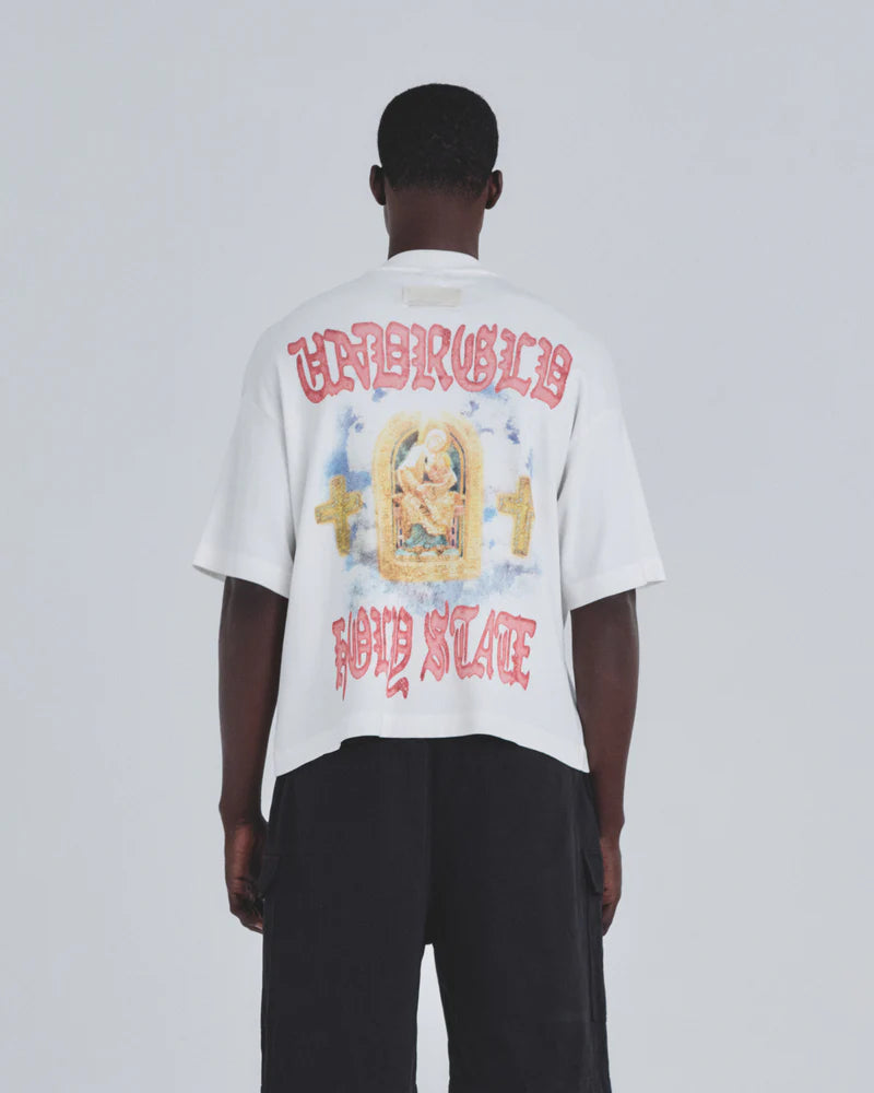 Undergold Holy State The Savior Boxy Fit Tshirt White