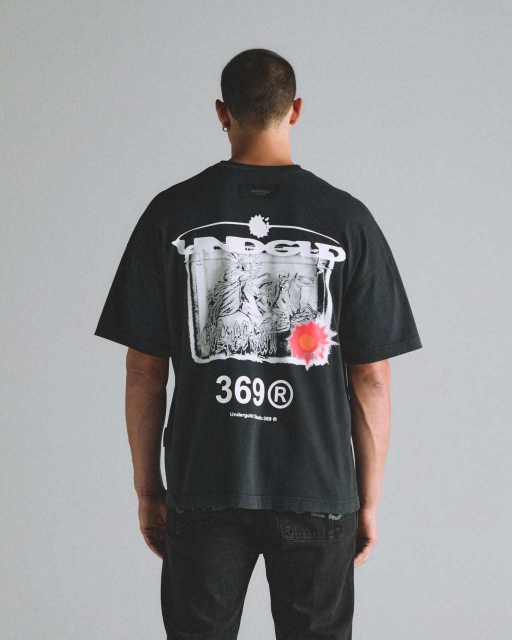 Undergold Helios God Of Sun Tshirt Vintage Black