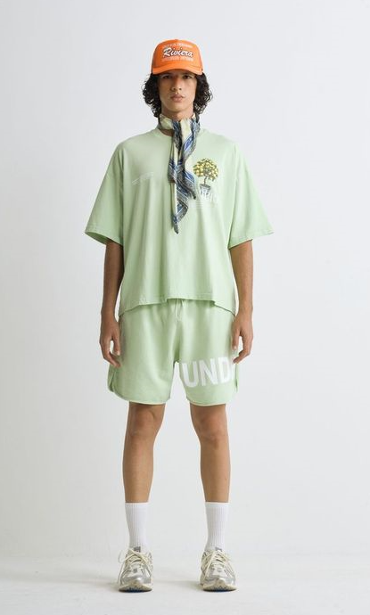 Undergold Tshirt Riviera Lemon Tree Boxy (Green)