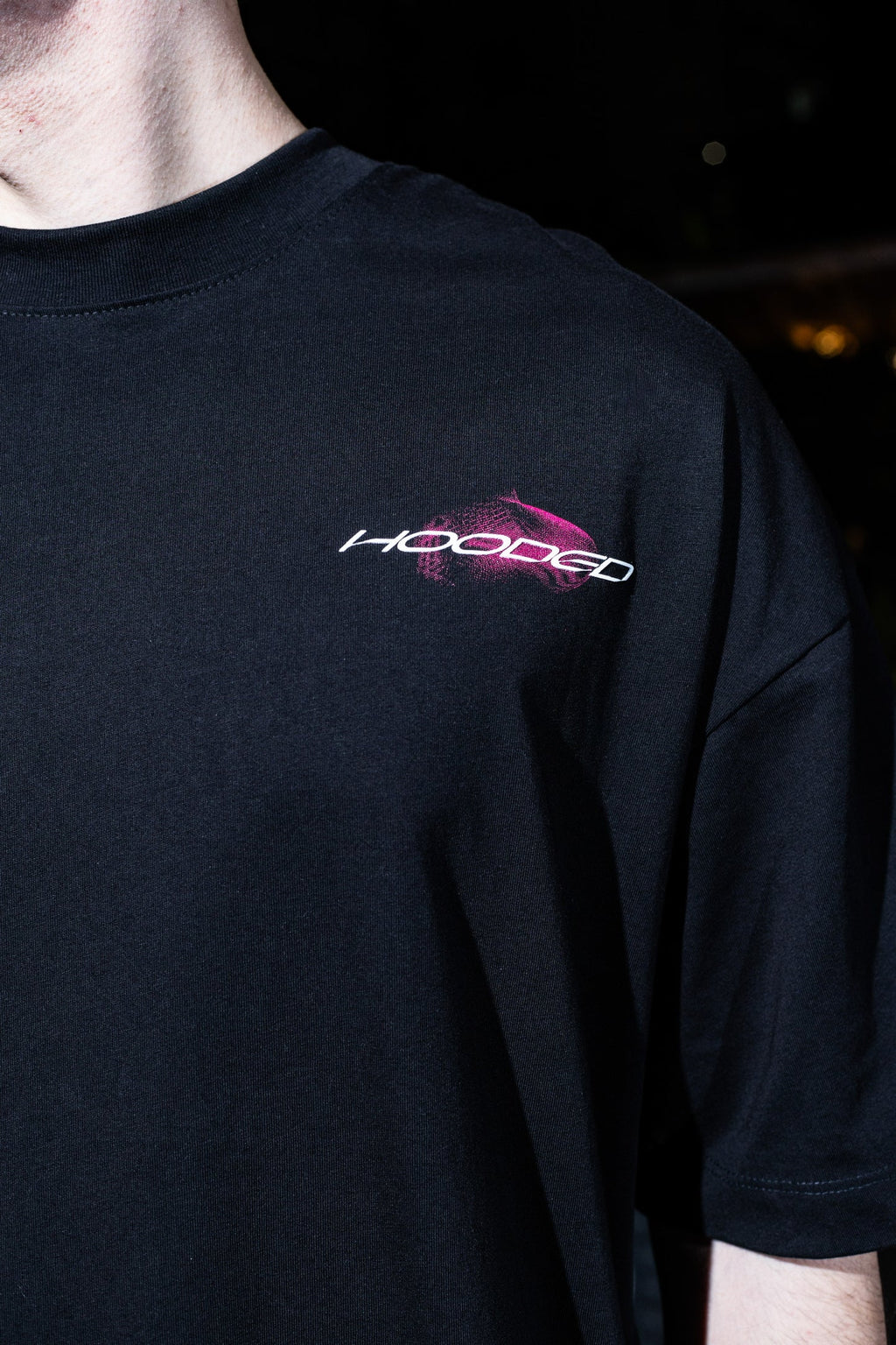 Hooded Frqncy Pink T-Shirt HCA194