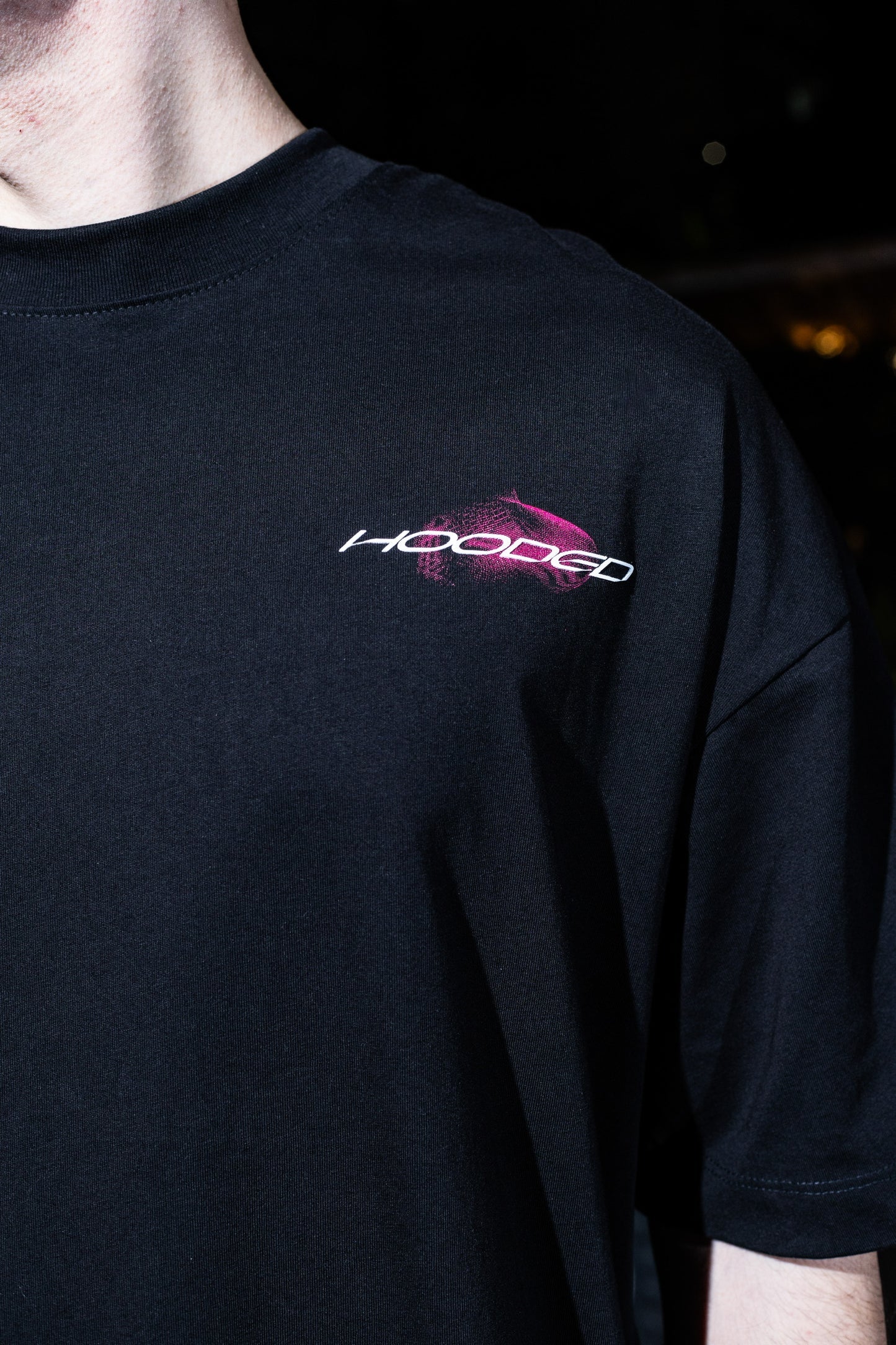 Hooded Frqncy Pink T-Shirt HCA194