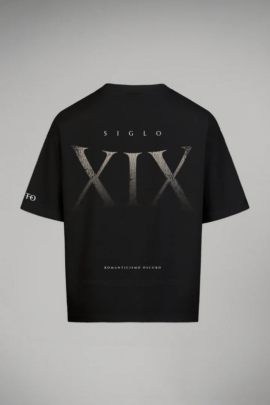 Manifesto camiseta oversize romanticismo negra