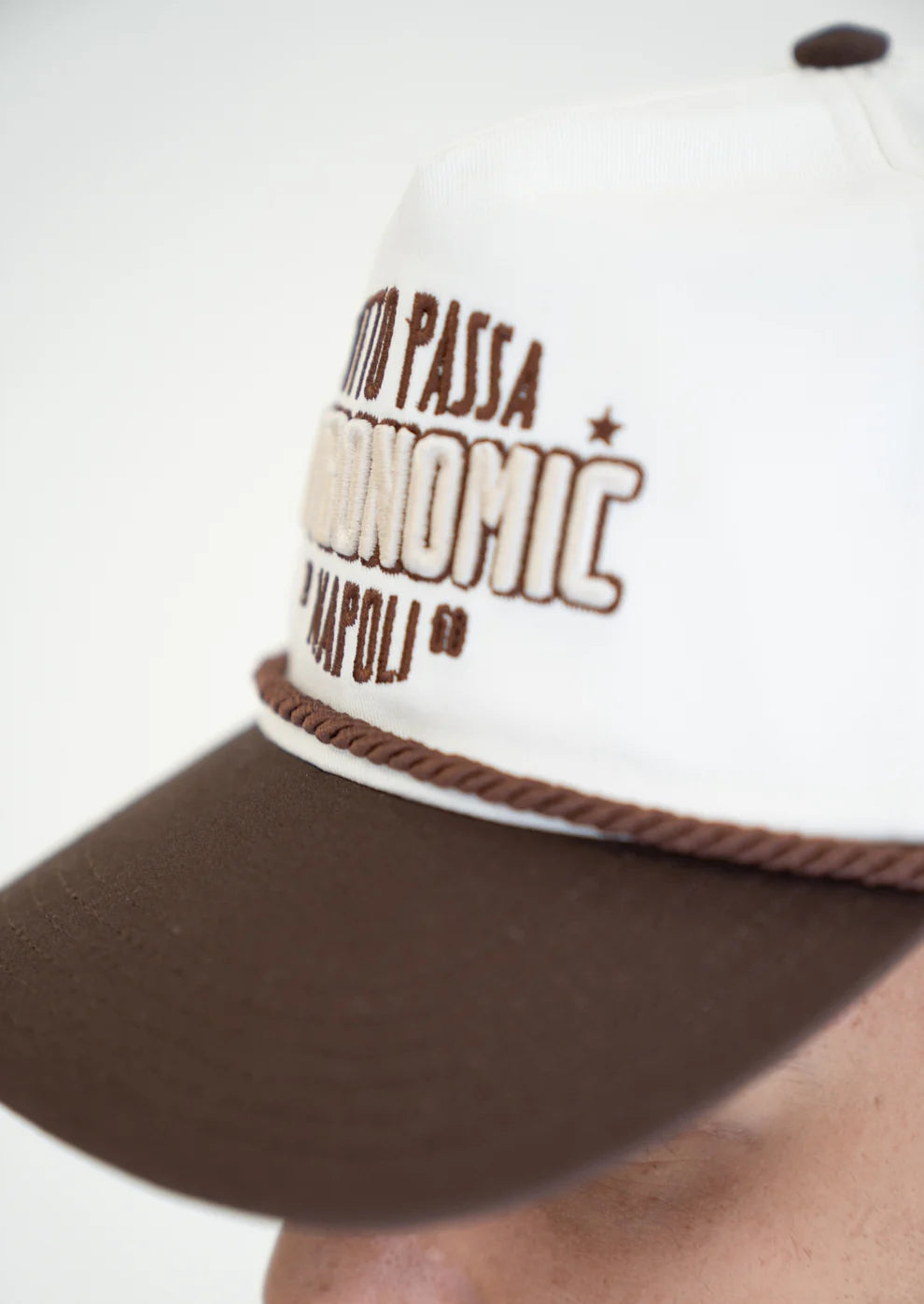 Astronomic Gorra Golfer Napoli - Crema y Café
