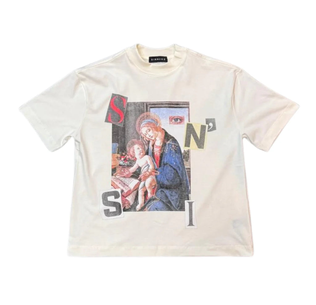 Sinners surrealism creme t-shirt