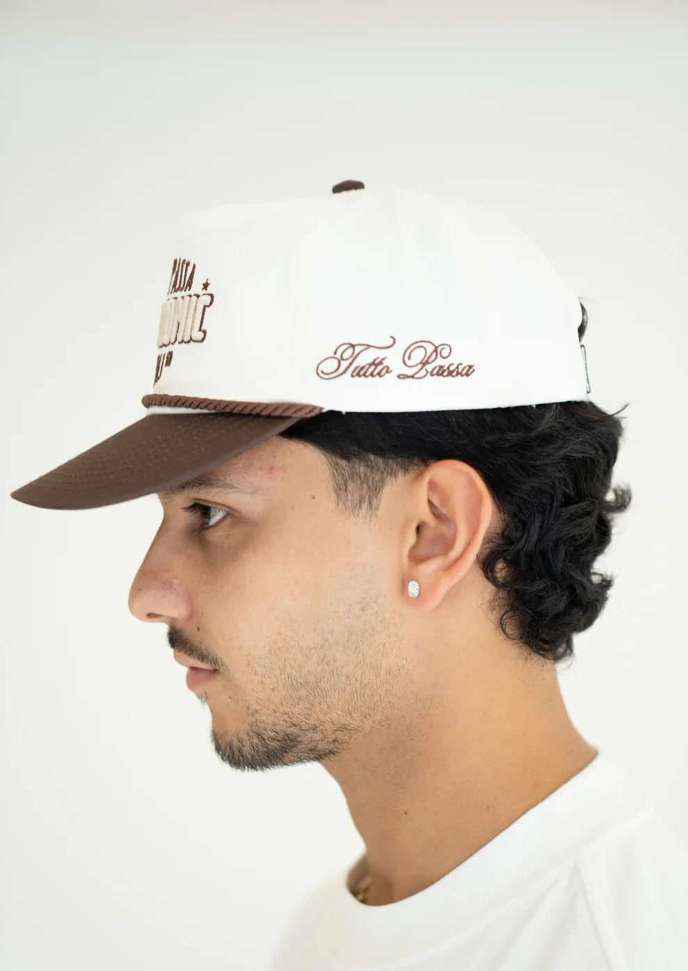 Astronomic Gorra Golfer Napoli - Crema y Café