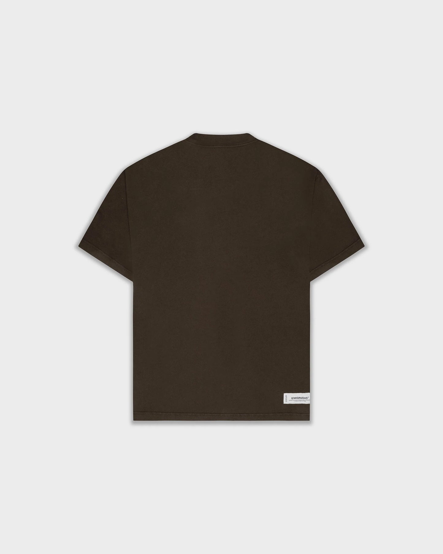 Monoic Camiseta Oversized Básica - Café Chocolate Oscuro