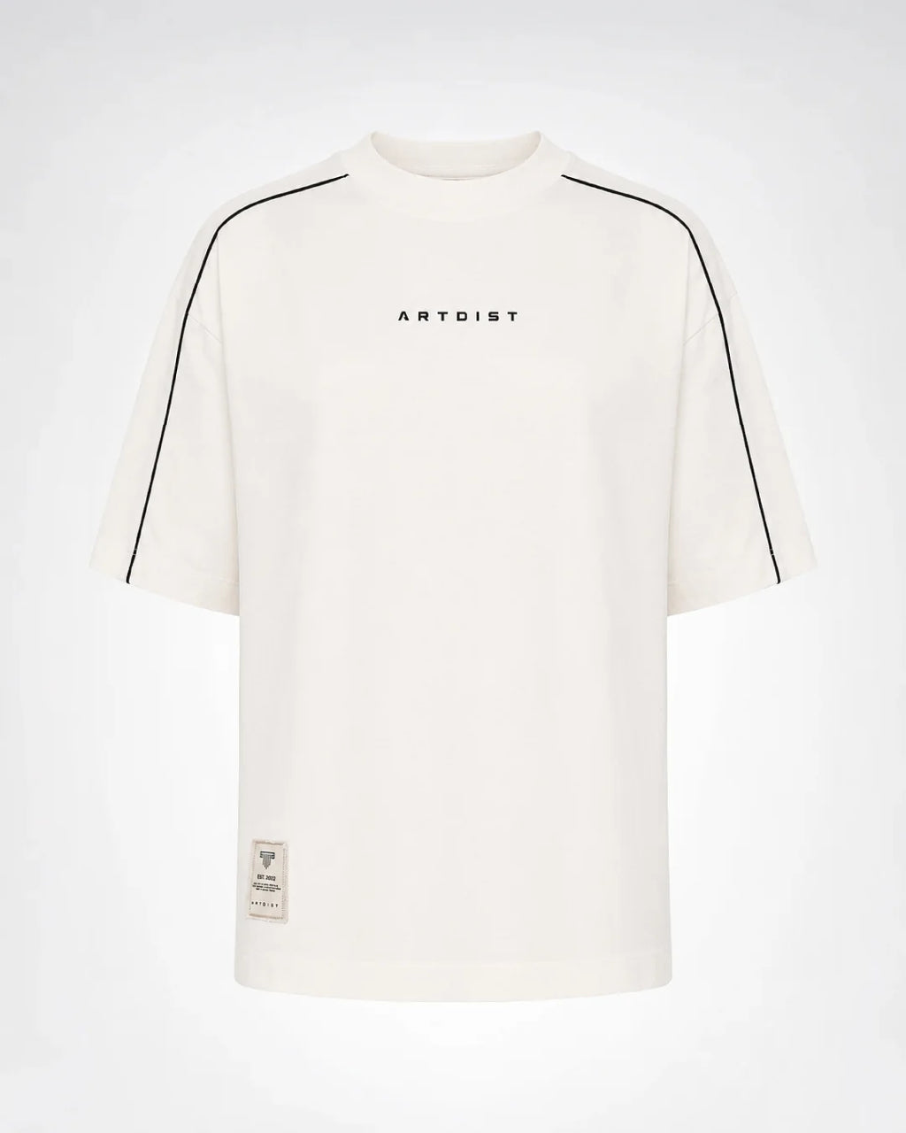 Artdist Cut Ivory Semioversized Fit T-Shirt