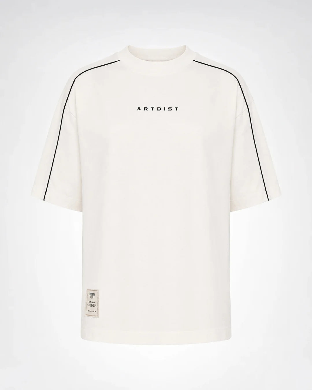 Artdist Cut Ivory Semioversized Fit T-Shirt