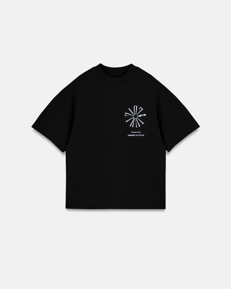 Undergold Spring Pray 4 Love Boxy Fit Tshirt Black