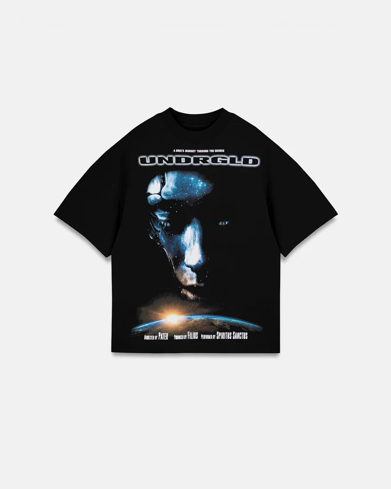 Undergold Holy State Journey Boxy Fit Tshirt Black
