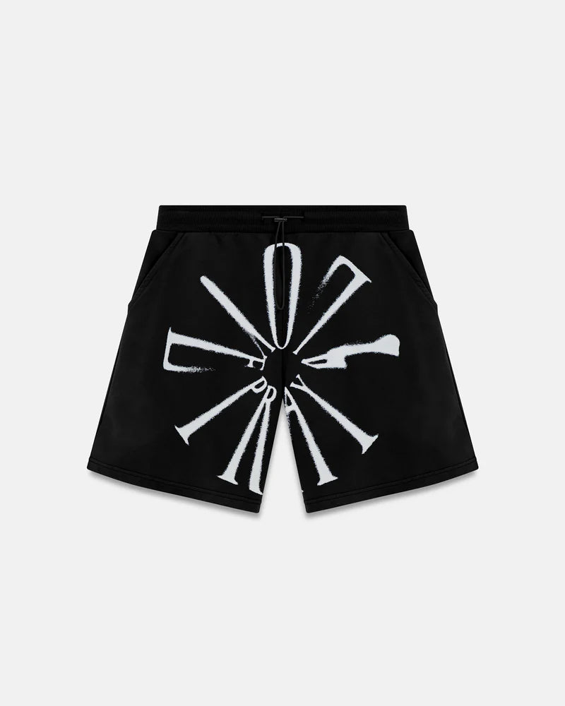 Undergold Spring Pray 4 Love Biased Shorts Black