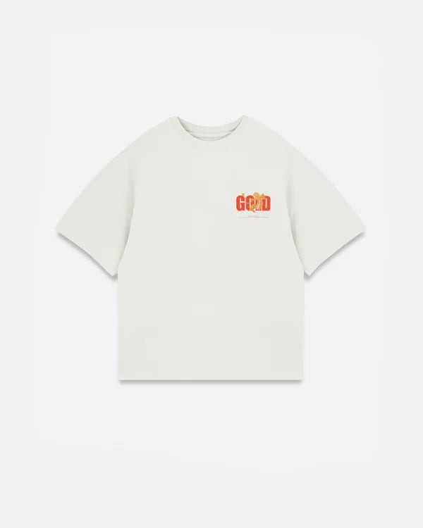 Undergold Revelation Gold Boxy Fit Tshirt White