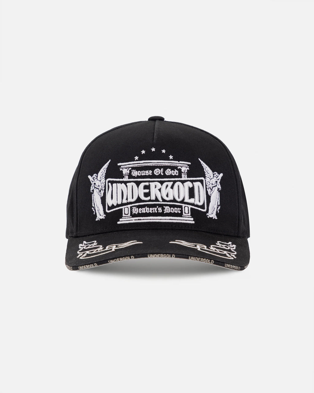 Undergold Basics Heaven's Door High Crown Cap Black