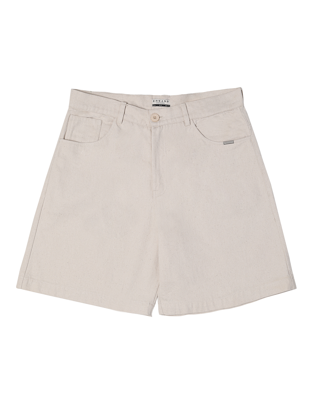 Birmano native cream denim short