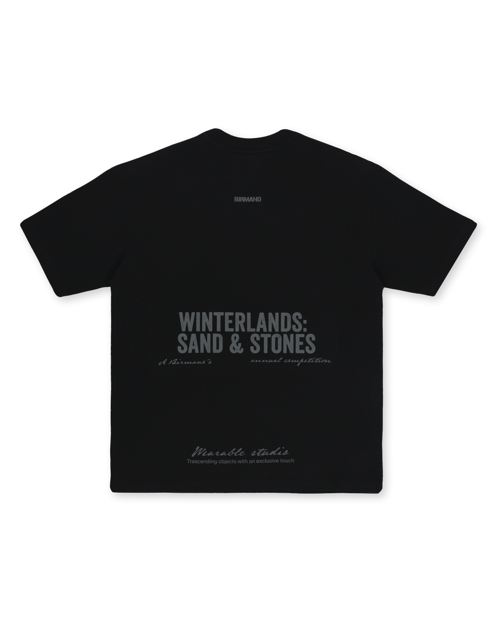 Birmano winterlands black t-shirt