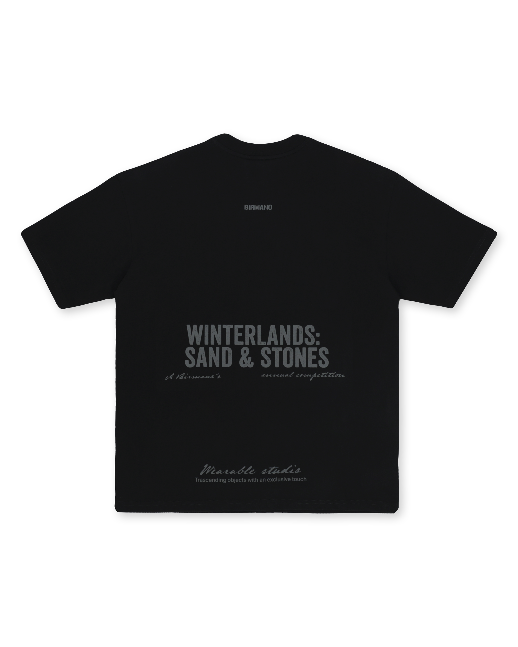 Birmano winterlands black t-shirt