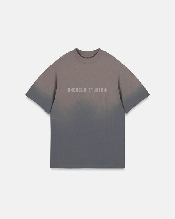 Undergold Spring Worn Logo Tshirt Sandblast Gray