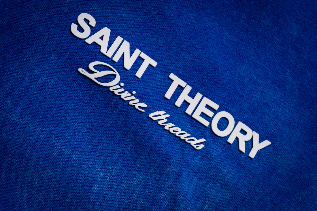Saint theory hilos divinos azul desvanecido blanco