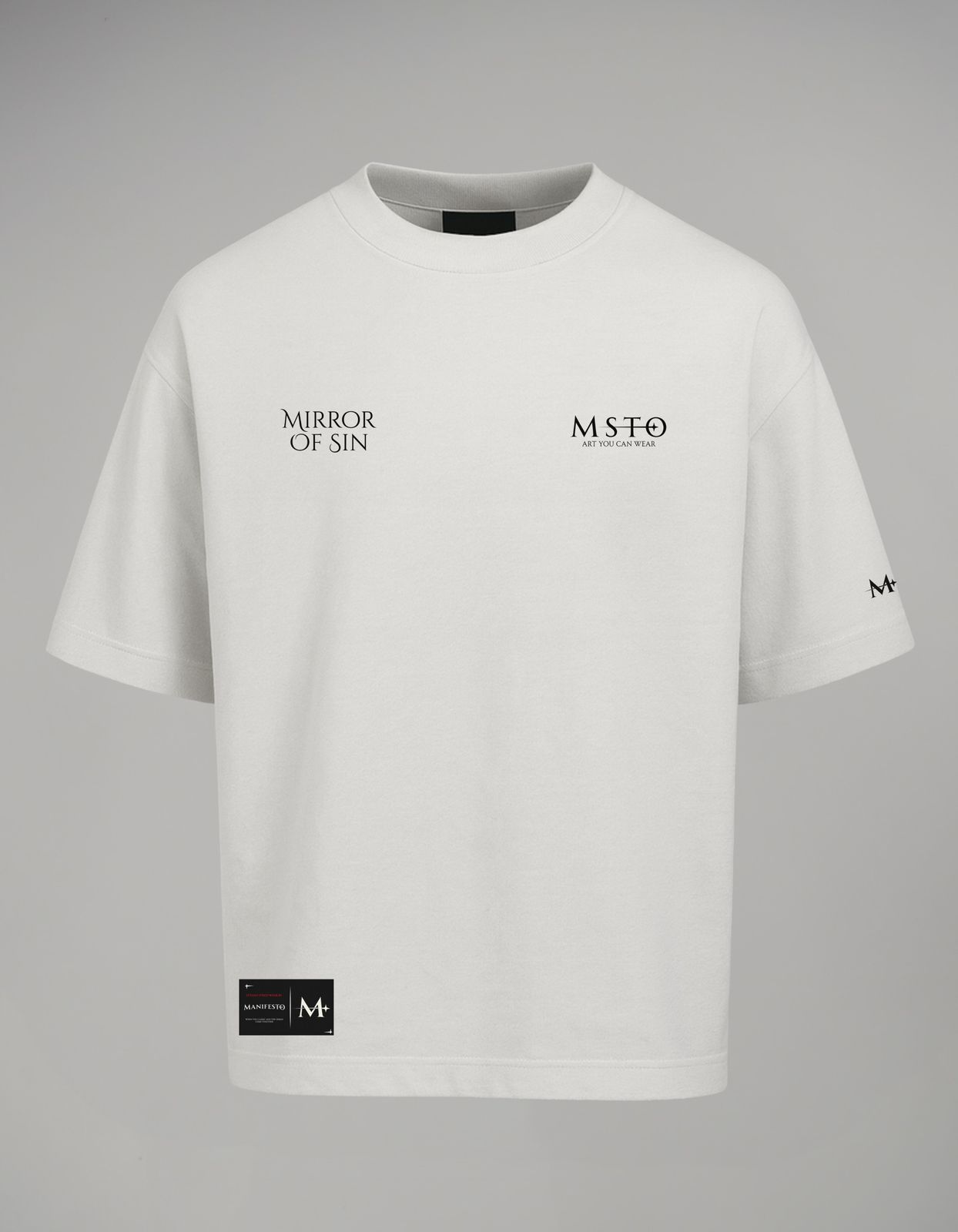 Manifesto Camiseta oversize básica mof cruda