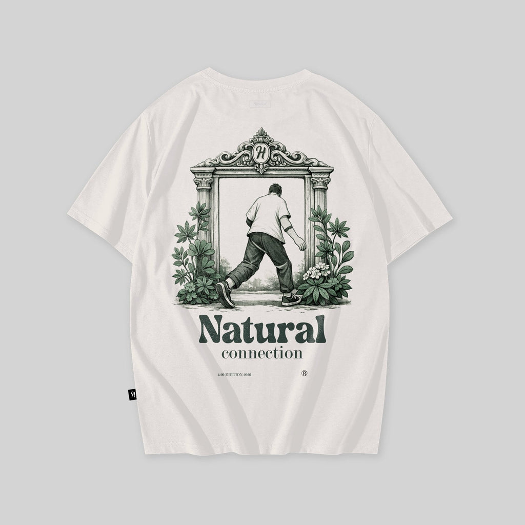 Hooded Natural Cream T-Shirt