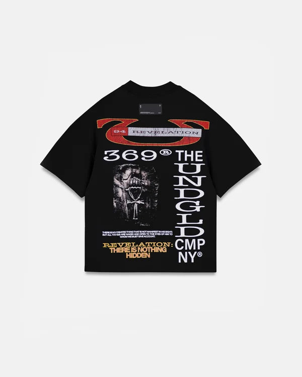 Undergold Revelation Iluminare Boxy Fit Tshirt Black
