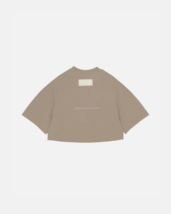 Undergold echoes dream chaser crop top light brown