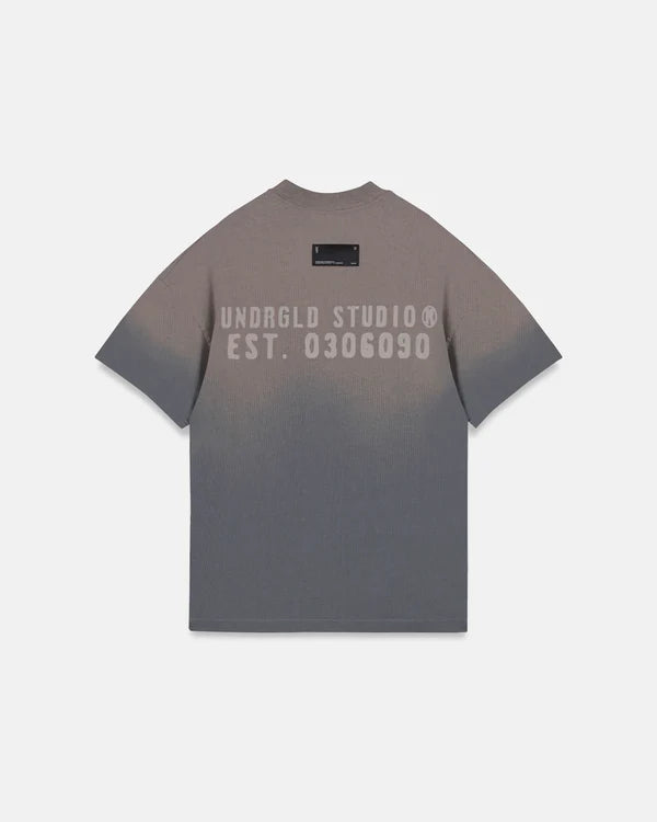 Undergold Spring Worn Logo Tshirt Sandblast Gray