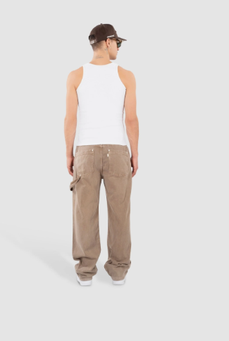 Monoic Pantalón Carpintero - Café Desgastado pants