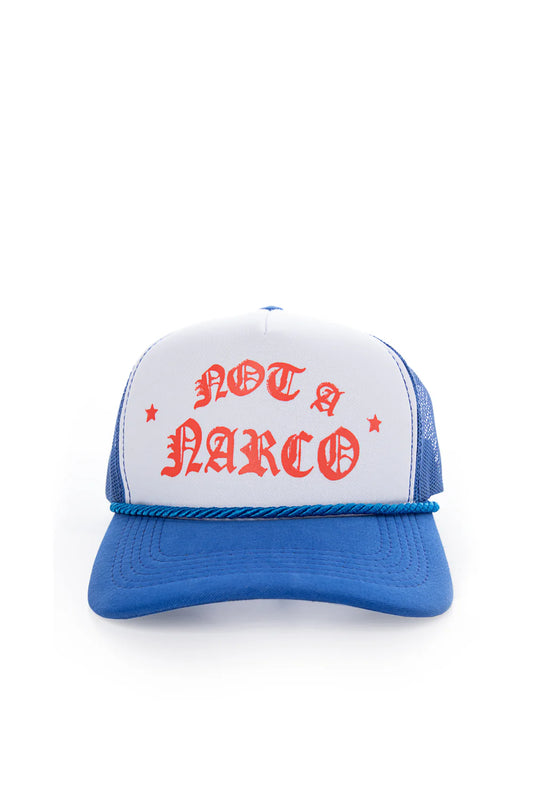 Sinners not a narco™ souvenir blue/white/red cap