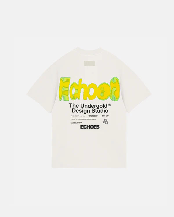 Undergold echoes echo tshirt white