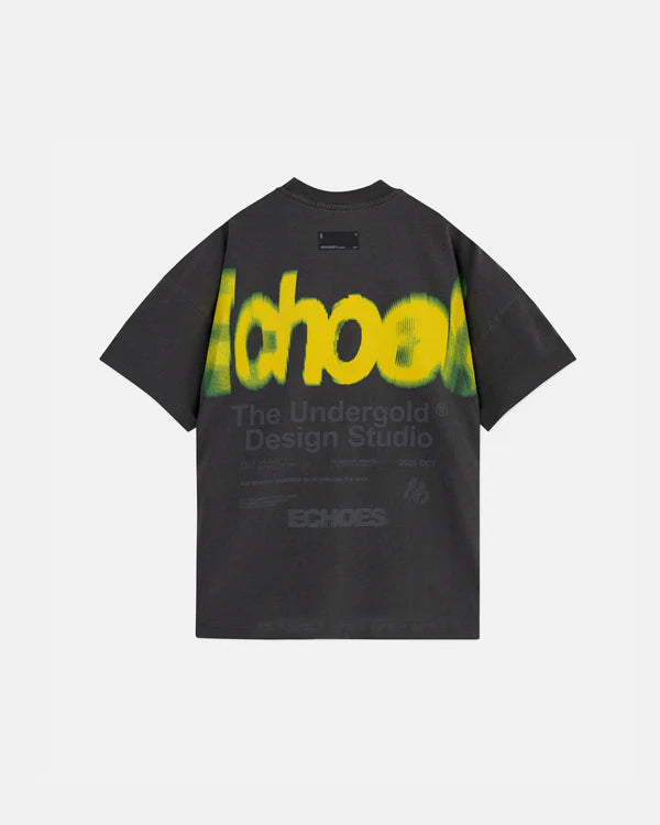 Undergold echoes echo tshirt old washed gray