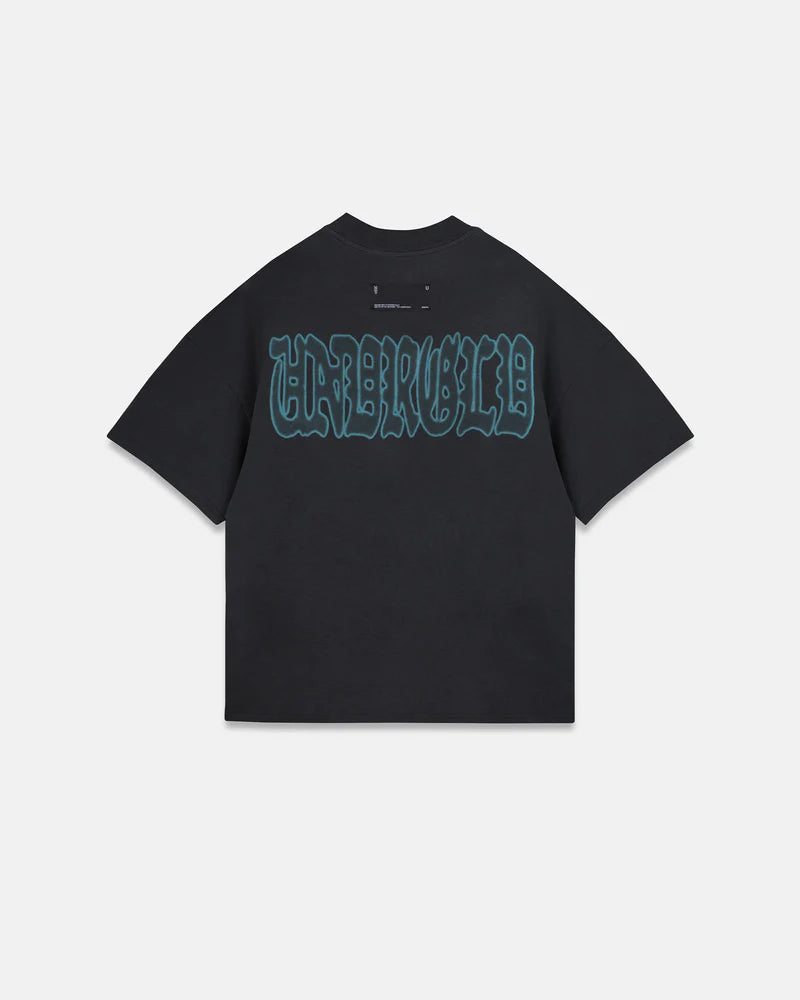 Undergold Holy State Divinity Boxy Fit Tshirt Vintage Black